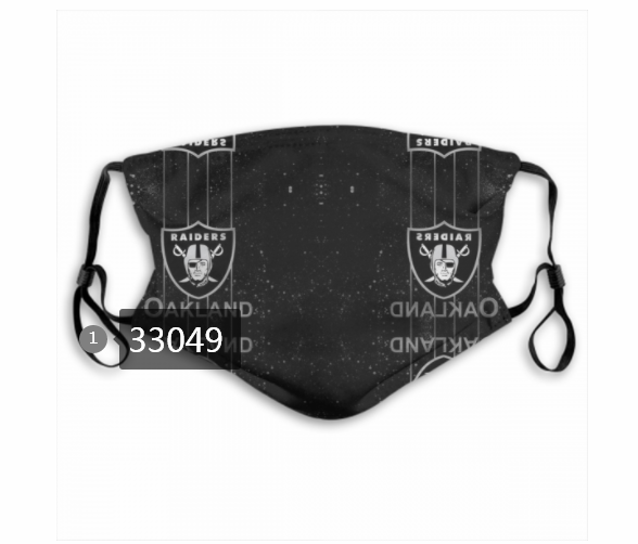 New 2021 NFL Oakland Raiders #56 Dust mask with filter